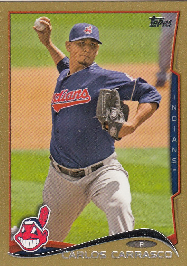2014 Topps Mini GOLD PARALLEL Cleveland Indians #/63 Rookie/Stars You Pick - Picture 48 of 76