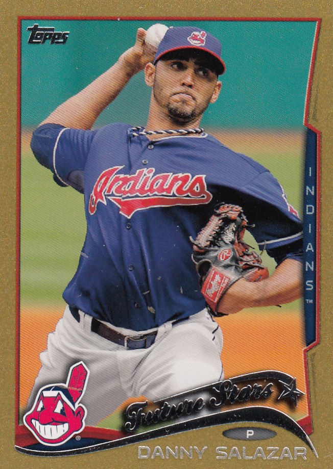 2014 Topps Mini GOLD PARALLEL Cleveland Indians #/63 Rookie/Stars You Pick - Picture 56 of 76