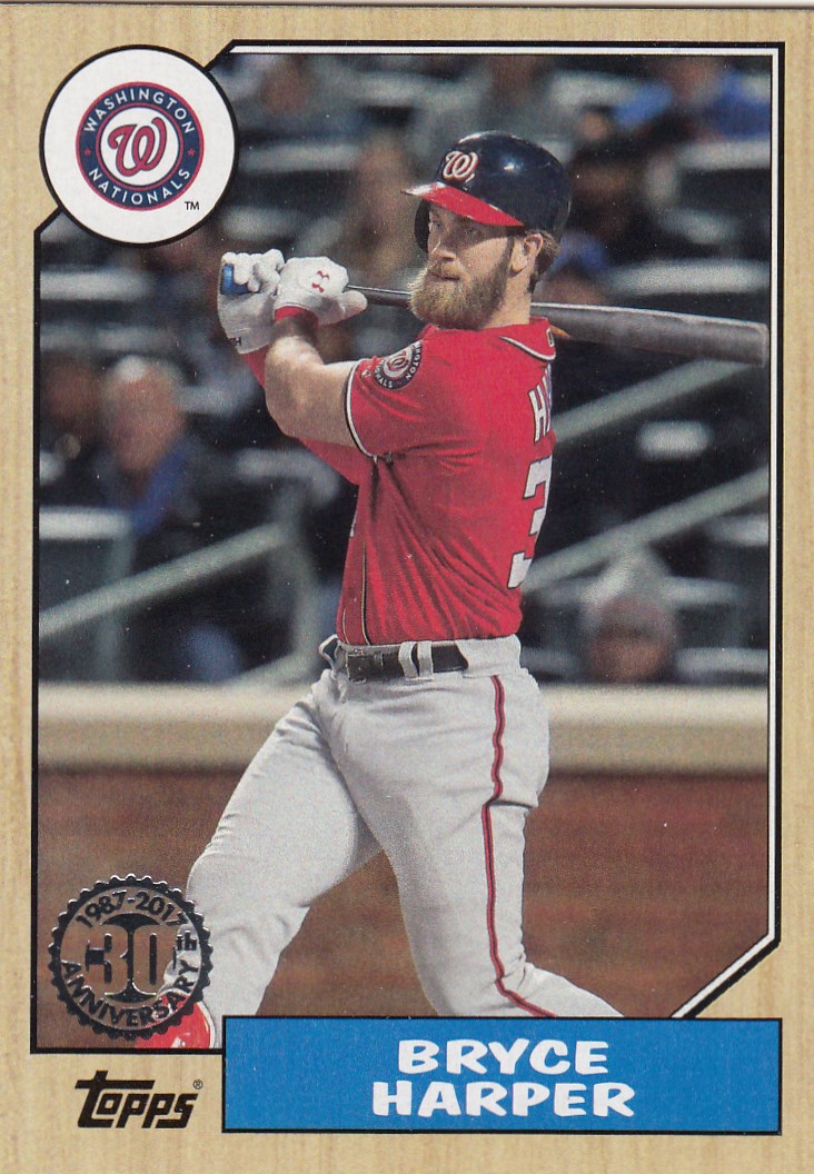 2017 Topps Update Baseball 1987 30th Anniversary Insert U Pick Your Player 